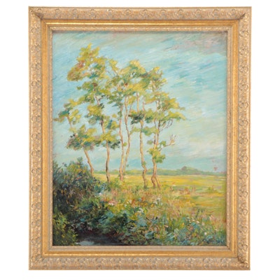 Landscape Oil Painting of Trees