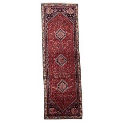 2'11 x 9'4 Hand-Knotted Persian Abadeh Carpet Runner