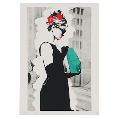 Death NYC Digital Print of Audrey Hepburn, 2020
