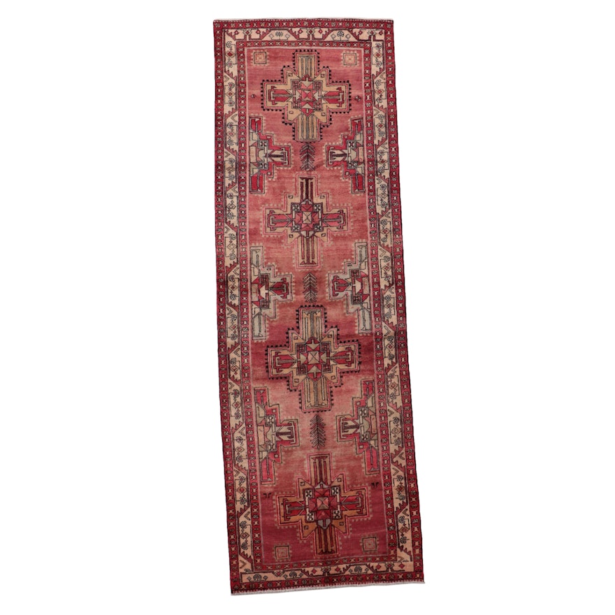 3'6 x 10'8 Hand-Knotted Persian Meshkin Long Rug