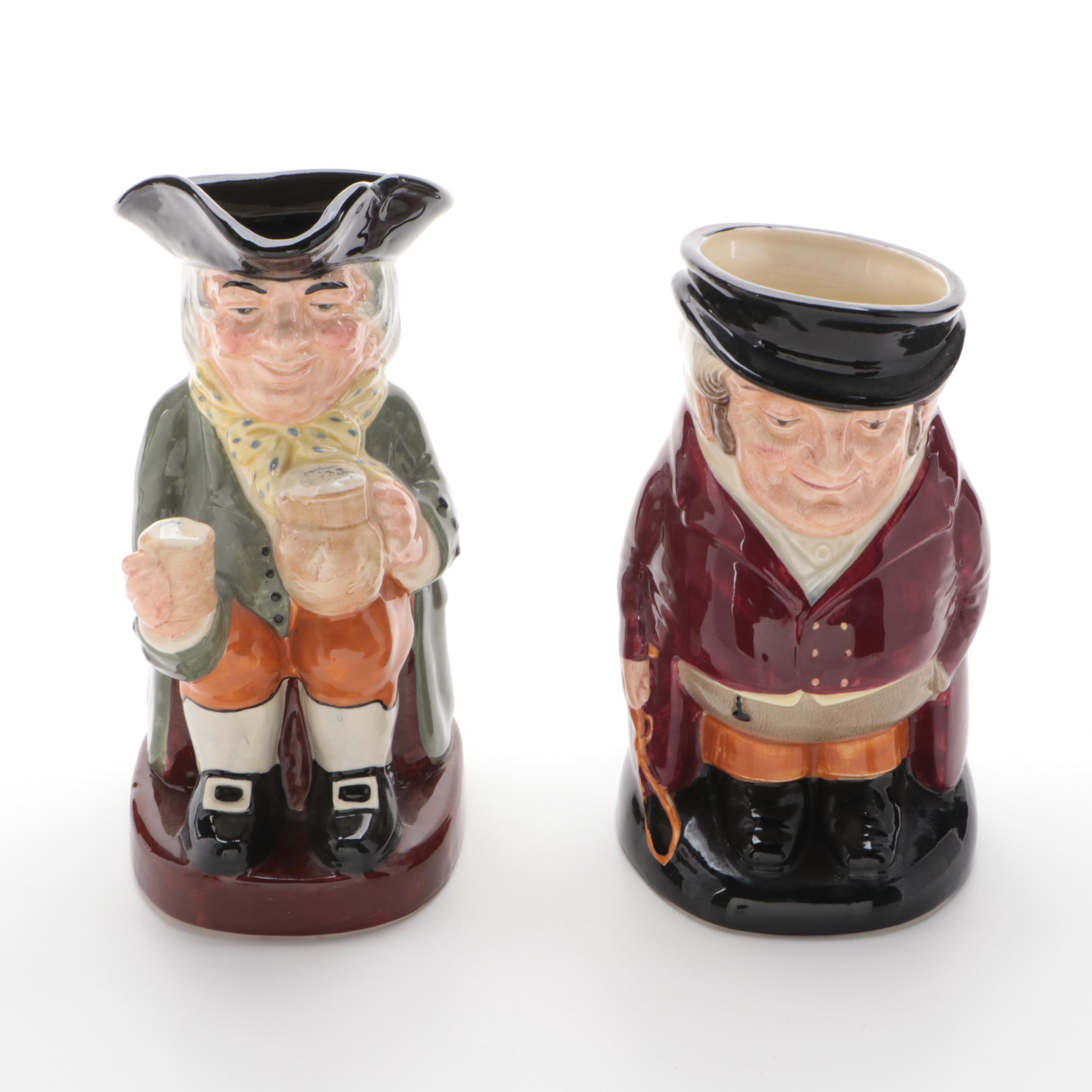 Royal Doulton "Happy John" And "The Huntsman" Ceramic Toby Jugs | EBTH