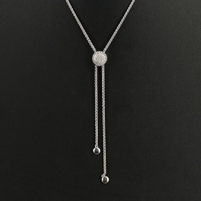 Sterling Diamond Bolero Necklace