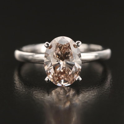 14K 2.05 CT Lab Grown Diamond Solitaire Ring