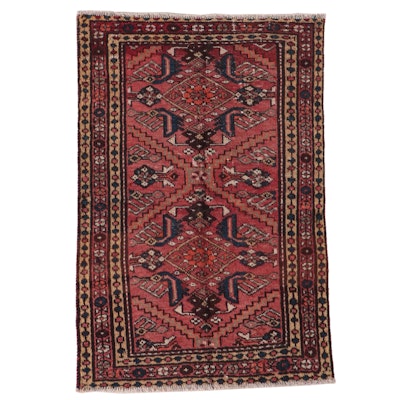 3'1 x 4'6 Hand-Knotted Persian Qashqai Accent Rug