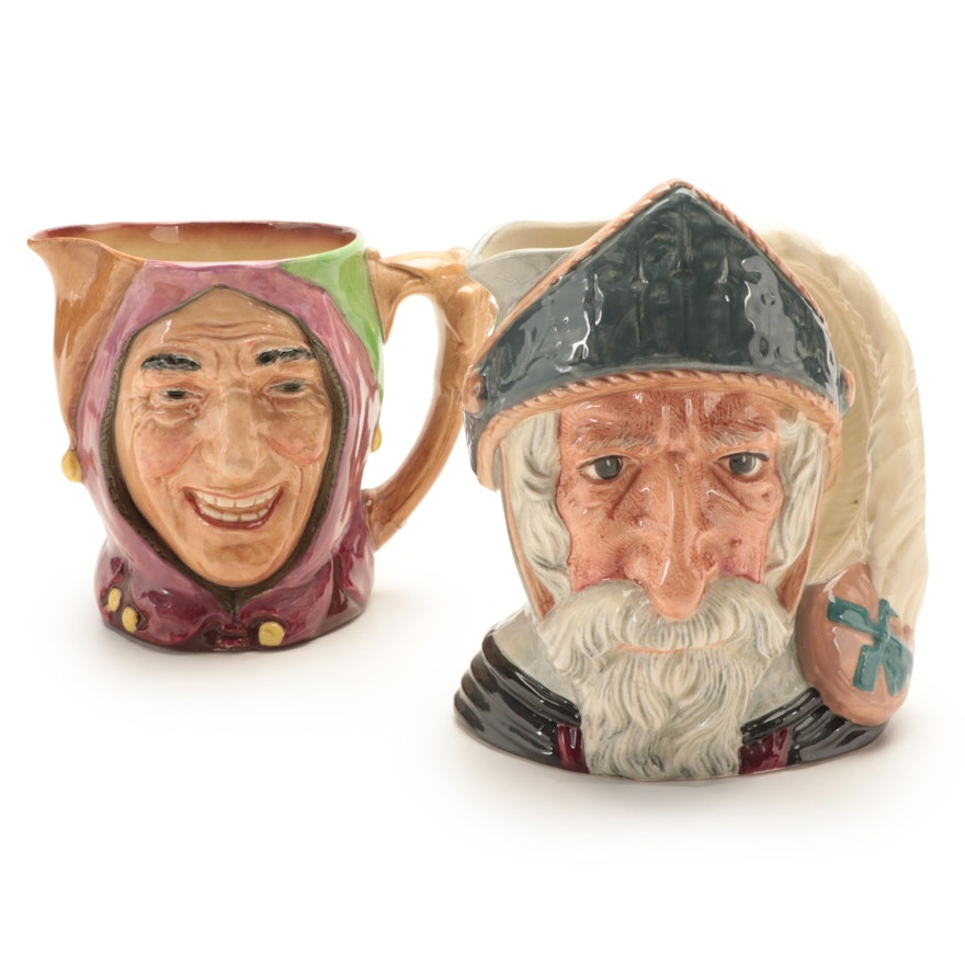 Royal Doulton "Don Quixote" and "Touchstone" Ceramic Character Jugs