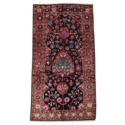 3'10 x 7'4 Hand-Knotted Persian Nahavand Area Rug