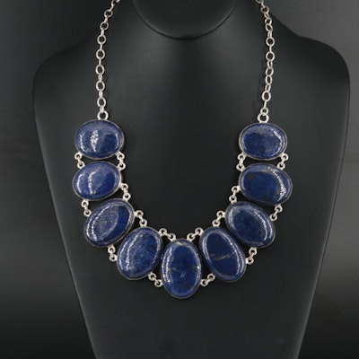 Sterling Lapis Lazuli Necklace