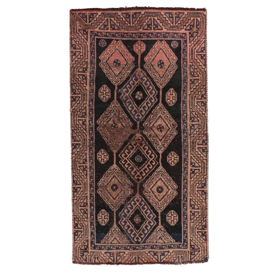 3'8 x 7' Hand-Knotted Persian Yalemeh Area Rug