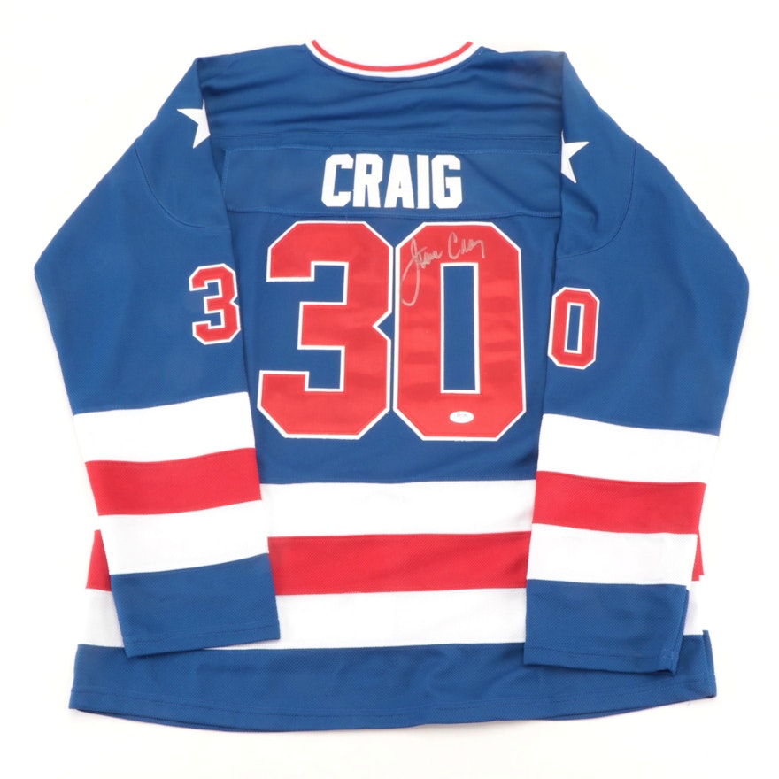 Jim Craig U.S.A. Olympic Team Signed Hockey Jersey