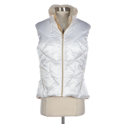 Nike Reversible Down-Filled Zip-Front Vest with Faux Fur Trim