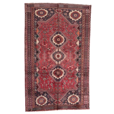 5'7 x 9'1 Hand-Knotted Persian Qashqai Area Rug