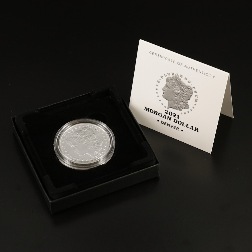 2021 Morgan Silver Dollar with Denver Mint Mark