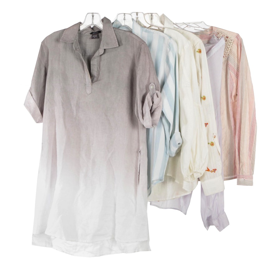 Long Sleeve Blouses by Rails, Maeve, Pure Amici, Cloth & Stone, Skies Are Blue