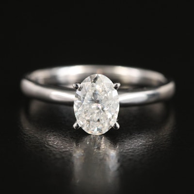 14K 0.89 CT Lab Grown Diamond Solitaire Ring