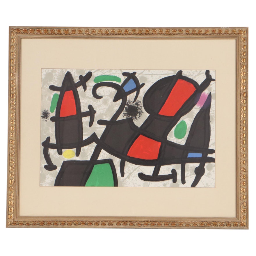 Joan Miró Lithograph From "Derrière le Miroir," 1970