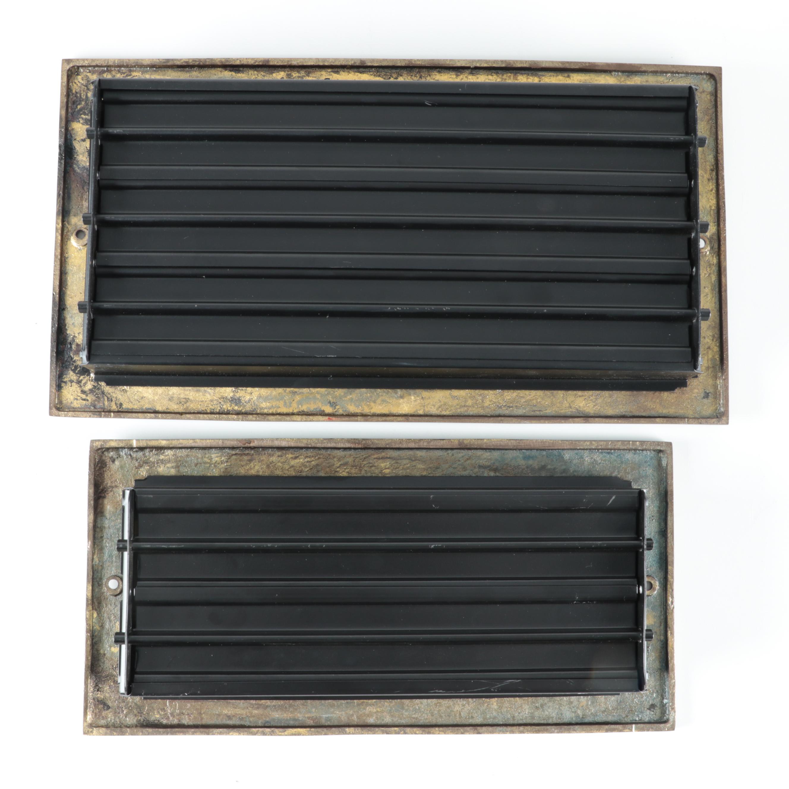 Floor and Wall Registers in Antique Brass Finish EBTH