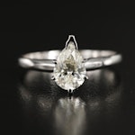 14K 0.97 CT Lab Grown Diamond Solitaire Ring
