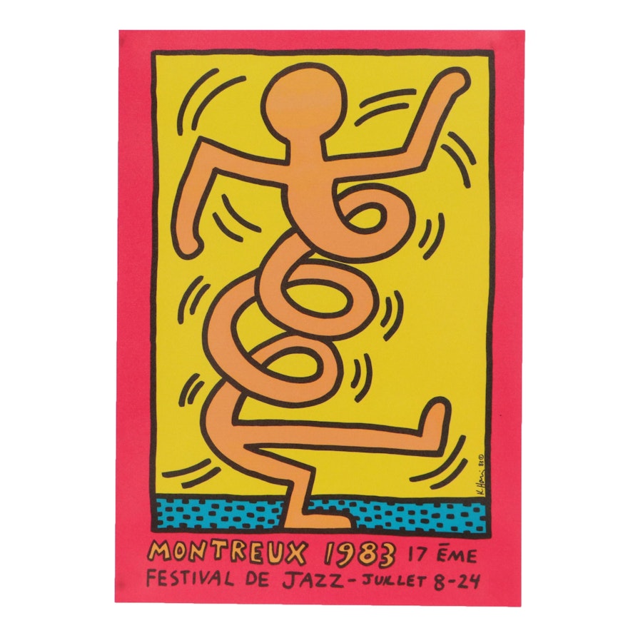 Giclée Poster Keith Haring "Montreux 1993 Festival de Jazz"