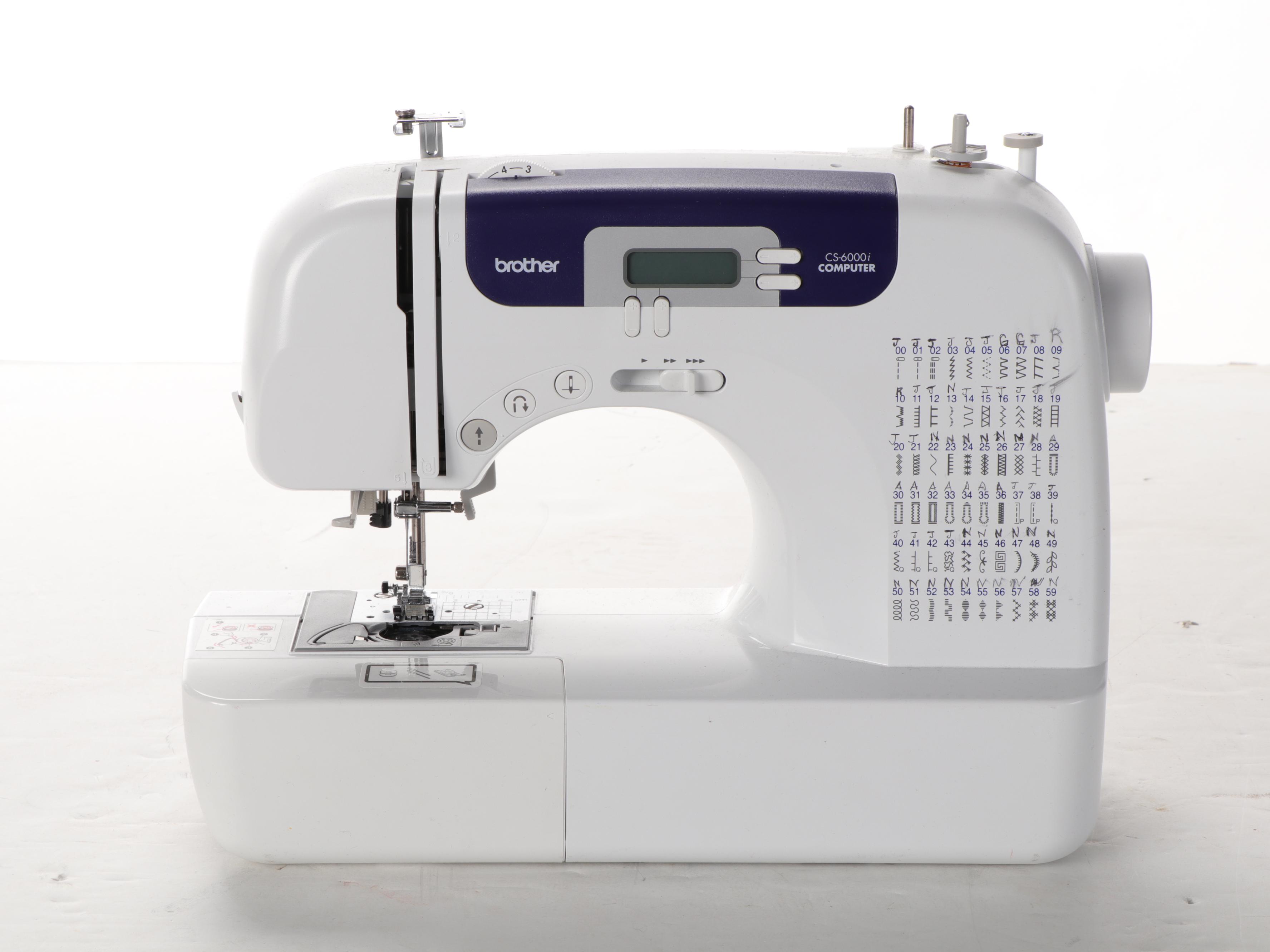 Brother CS-6000i Digital Computerized Sewing Machine With Accessories