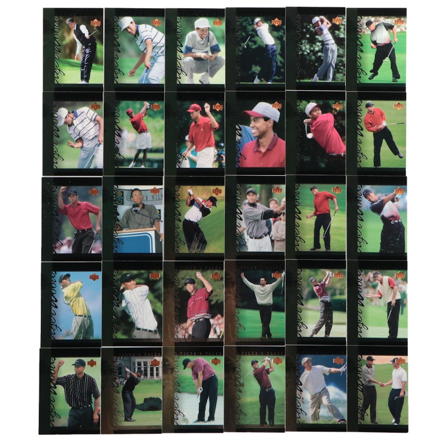 Upper Deck Tiger's Tales Tiger Woods Golf Trading Card Set, 2001