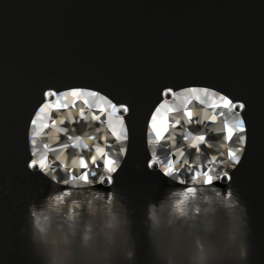 14K 2.26 CTW Lab Grown Diamond Stud Earrings