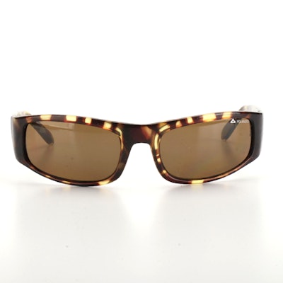 Liquid Manatee Havana Polarized Wrap Sunglasses