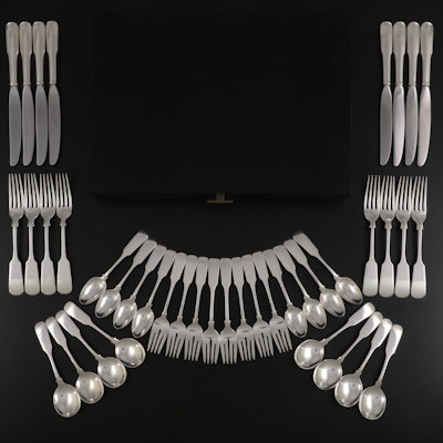 Gorham "Old English Tipt" Sterling Silver Flatware, Late 19th Century