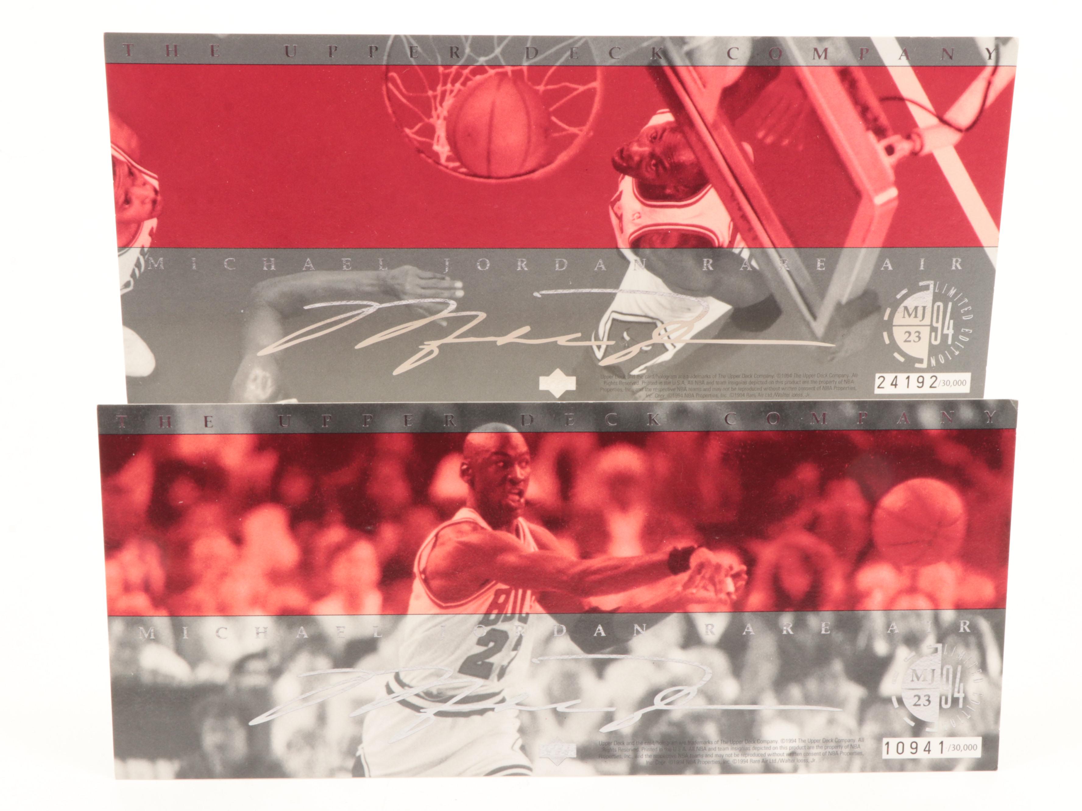 Upper Deck LeBron James and Michael Jordan Basketball Card Sets, 1990s