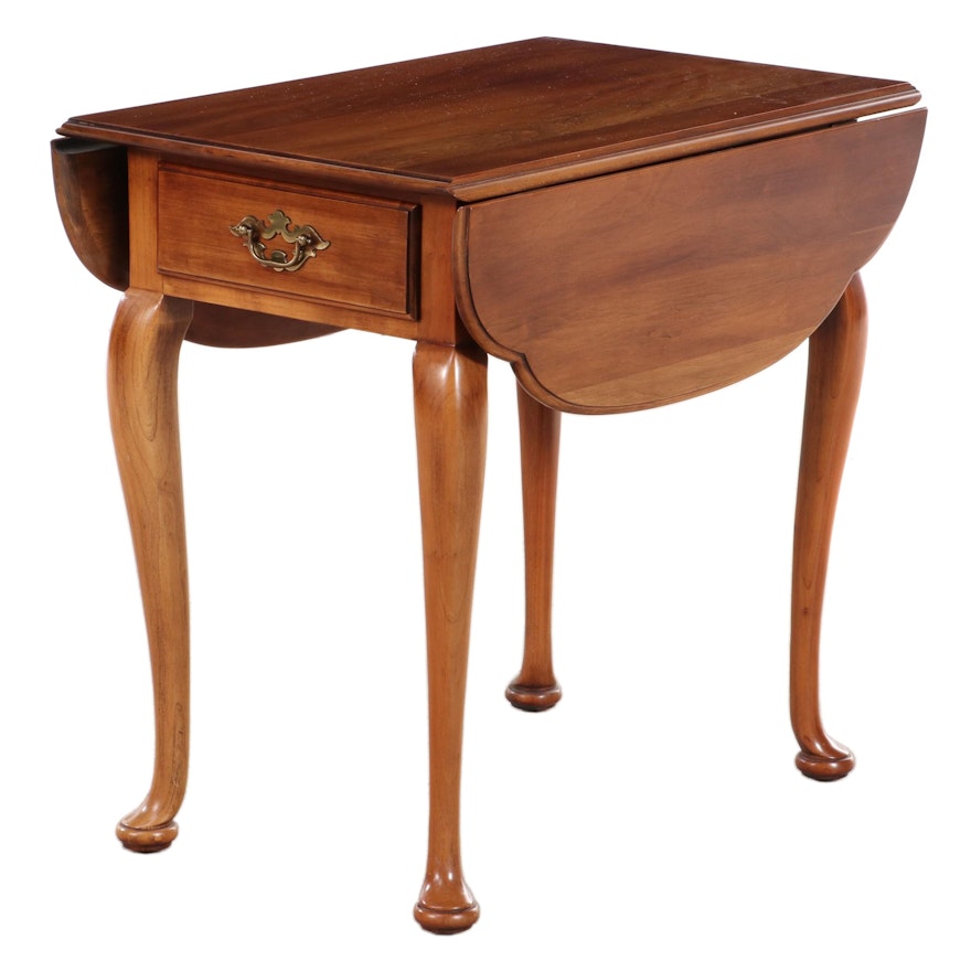 Statton "Trutype Americana" Queen Anne Style Cherrywood Pembroke Table