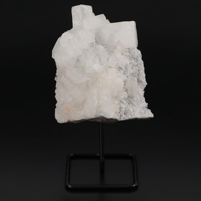 Indian Large Clear Quartz Fragment on Stand