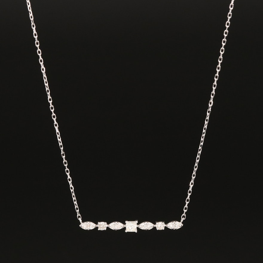 Sterling 0.26 CTW Diamond Necklace