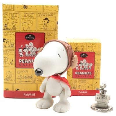 Hallmark Keepsake Collection Peanuts Gallery Limited Edition Snoopy Figurines