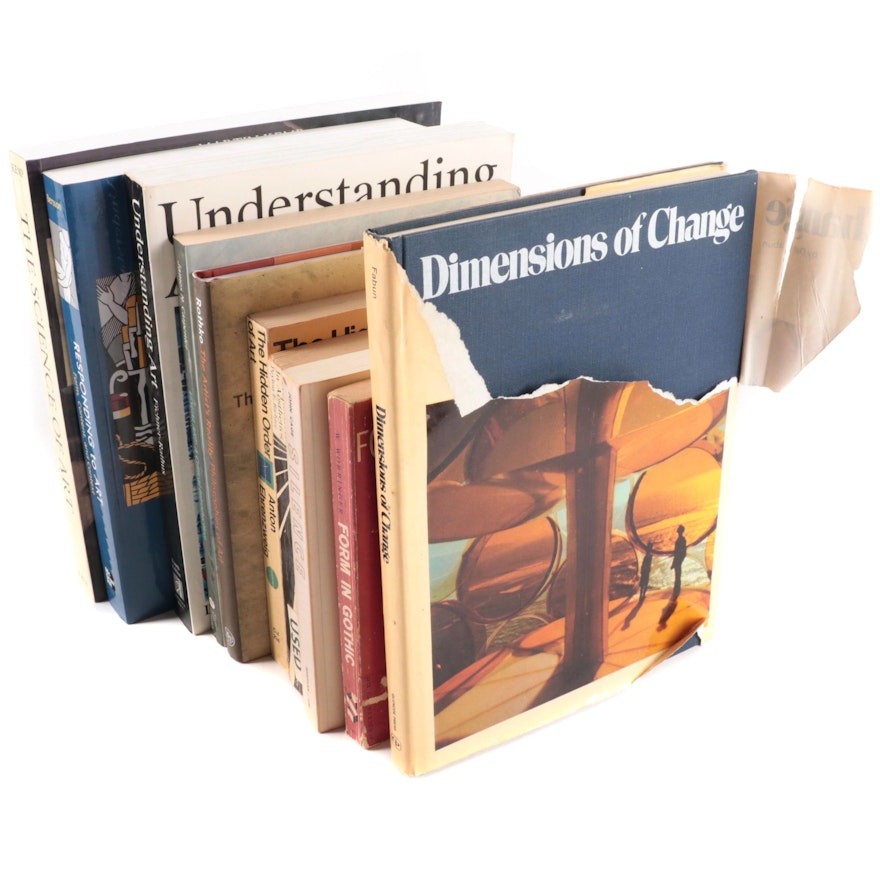 First Printing "Dimensions of Change" by Don Fabun and Other Art Books