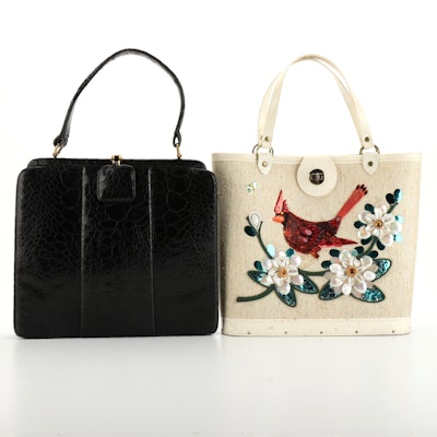 Enid Collins and Marion's Embellished and Embossed Handbags