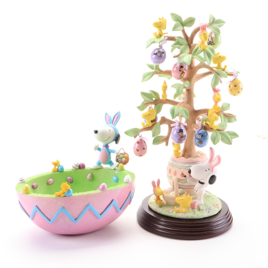 The Danbury Mint "The Snoopy Easter Tree" and Other Peanuts Easter Décor