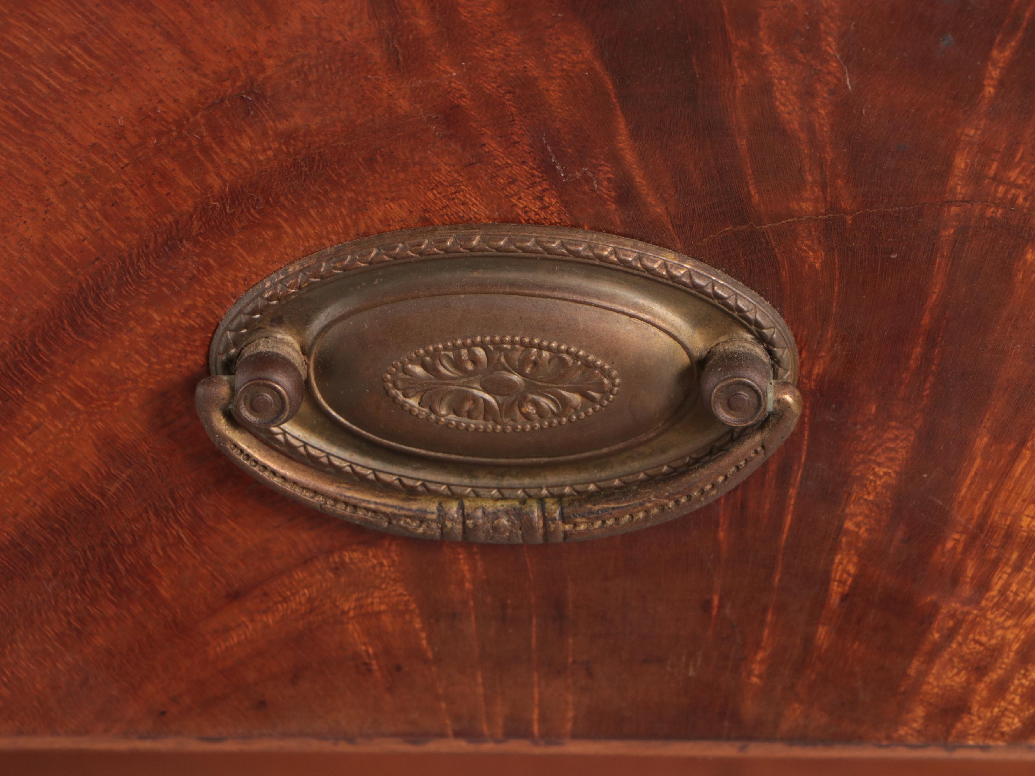 Warsaw Furniture Mfg. Co. Federal Style Mahogany Breakfront Secretary