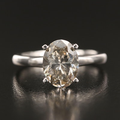 14K 1.86 CT Lab Grown Diamond Solitaire Ring