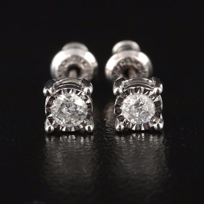 10K Diamond Stud Earrings