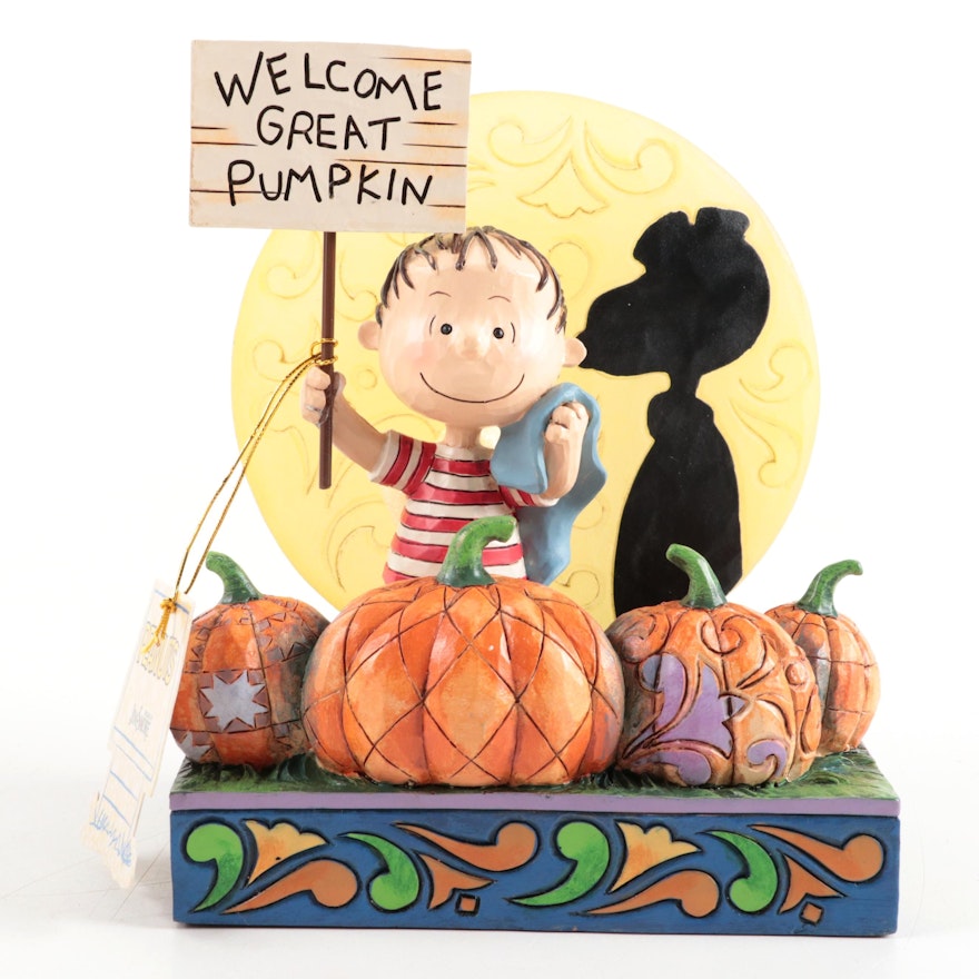 Jim Shore Peanuts "Welcome Great Pumpkin" Illuminated Figurine, 2016