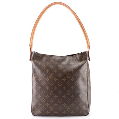 Louis Vuitton Looping GM Shoulder Bag in Monogram Canvas and Vachetta Leather