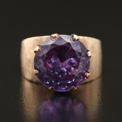 14K Color Change Sapphire Statement Ring
