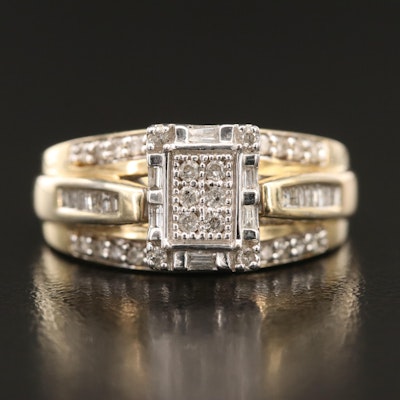Sterling Two-Tone Gold 0.50 CTW Diamond Ring