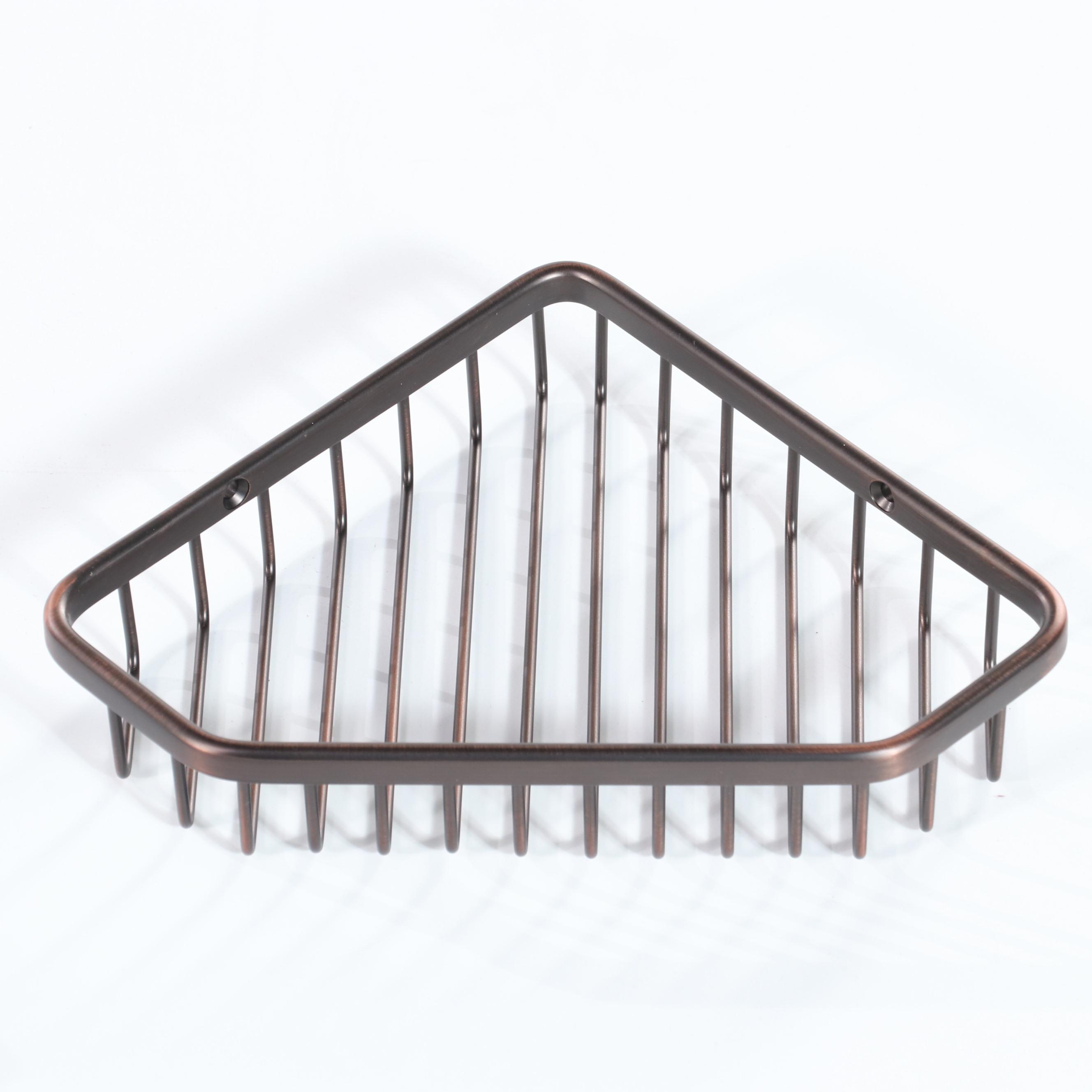 Shower Slide Bar, Hand Shower and Corner Shower Basket in Oil Rubbed