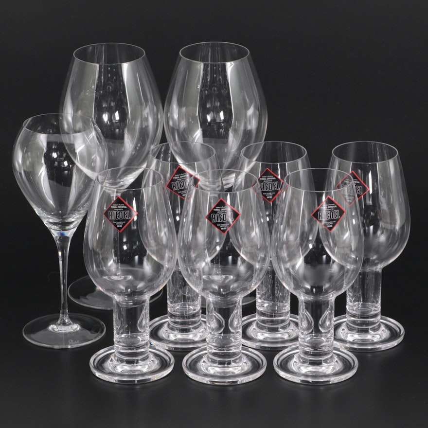 Riedel "Vinum" Crystal Tasting Glasses and "Sommeliers" Wine Glasses