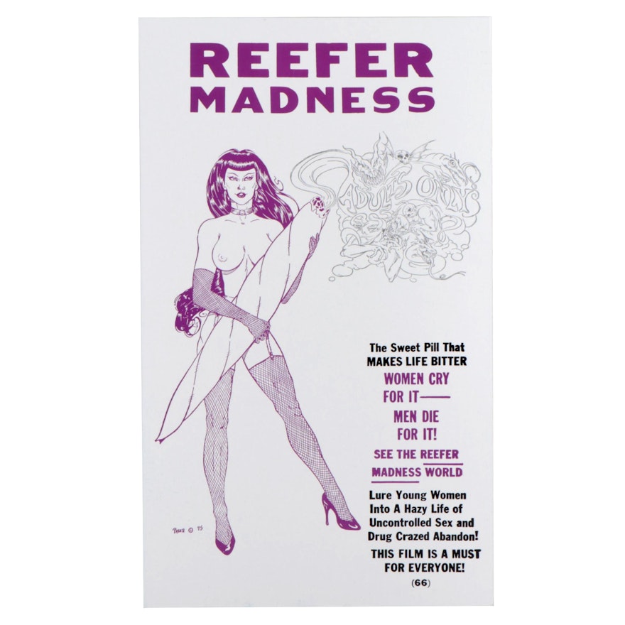Offset Lithograph Poster for "Reefer Madness," Circa 2000