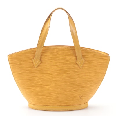 Louis Vuitton Saint Jacques PM Bag in Tassil Yellow Epi and Smooth Leather