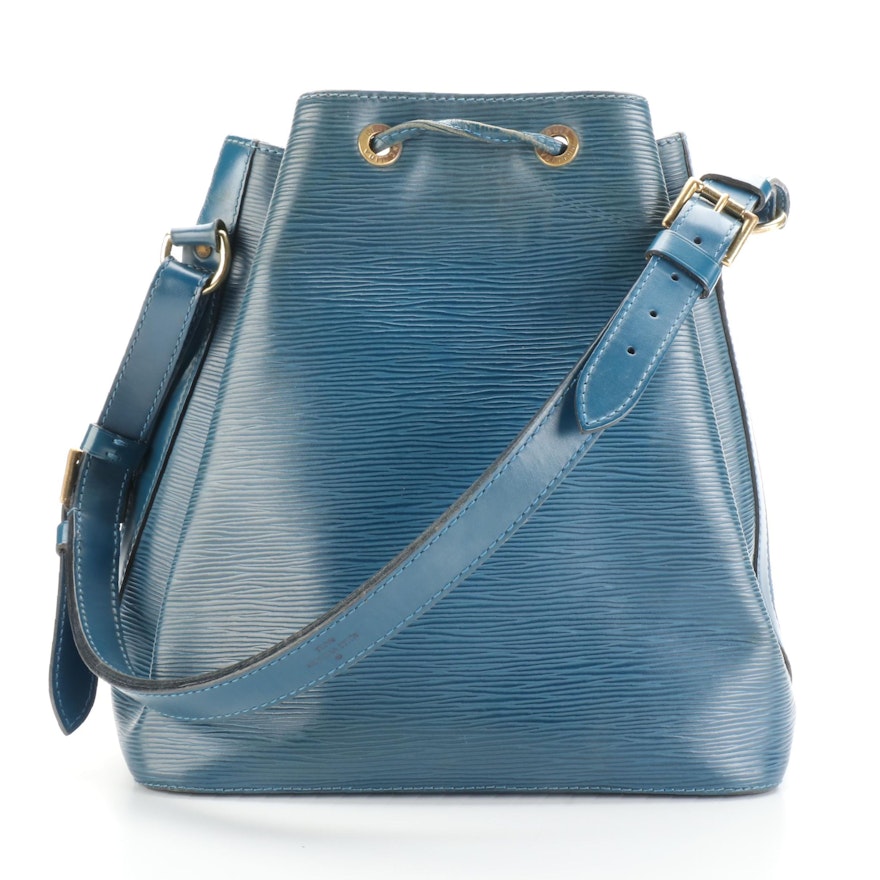 Louis Vuitton Petit Noé Bucket Bag in Toledo Blue Epi Leather