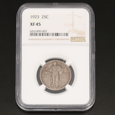 PCGS XF45 1923 Standing Liberty Silver Quarter