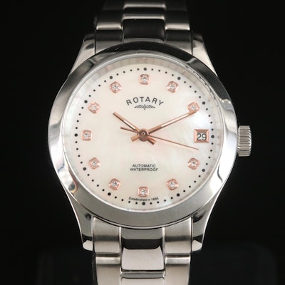Rotary Mother-of-Pearl Atuomatic Wristwatch