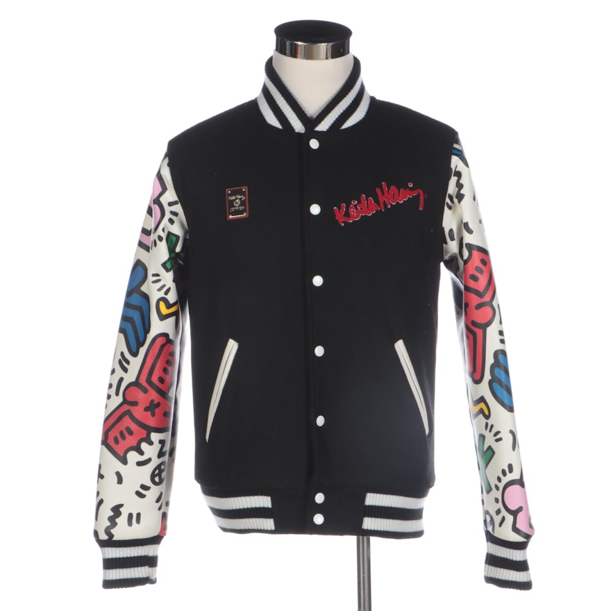 Men's Keith Haring VJ6 x Joyrich Big Logo Varsity Jacket